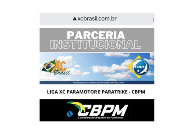 XC Brasil em parceria com a Confederação Brasileira de Paramotor